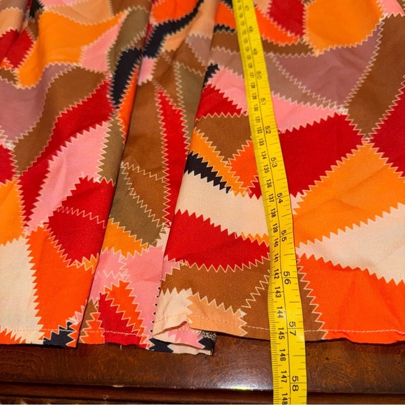 L'ATISTE Orange Black Halter Maxi Sundress size L - Picture 16 of 16